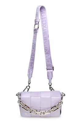 Steve Madden Woven Faux Leather Crossbody Bag in Lilac