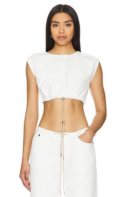 Still Here Cool Crop Top in White