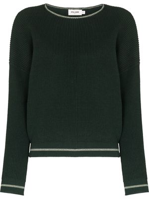 Still Here long-sleeve cotton knitted jumper - Green