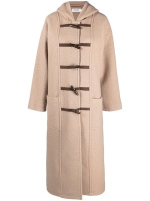 Still Here toggle-fastening hooded coat - Neutrals