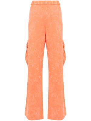 Stine Goya bleached-effect jersey trousers - Orange