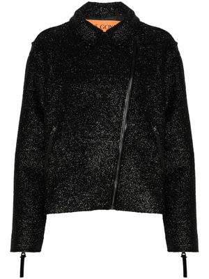 Stine Goya brushed lurex biker jacket - Black