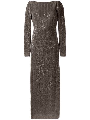 Stine Goya Carsoni sequin-embellished maxi dress - Metallic