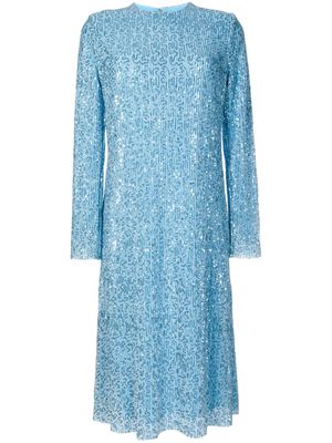 Stine Goya Celsia sequin-design midi dress - Blue