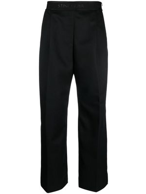 Stine Goya Ciara logo-waistband trousers - Black