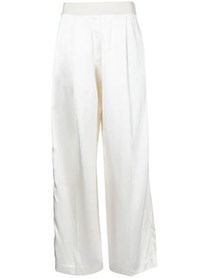 Stine Goya Ciara satin wide-leg trousers - White