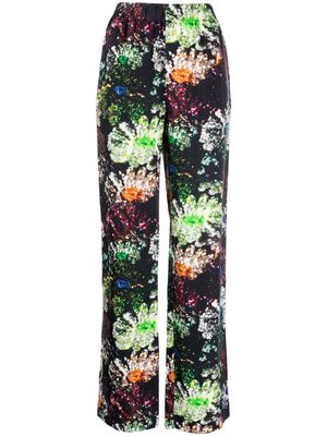 Stine Goya Fatou floral-print satin trousers - Multicolour
