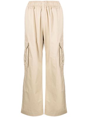 Stine Goya Fatuna organic-cotton cargo trousers - Brown