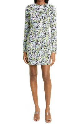 Stine Goya Lecce Floral Long Sleeve Minidress in Abstract Evening Floral