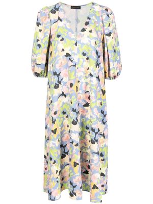 STINE GOYA Mavelin floral-print midi dress - Multicolour