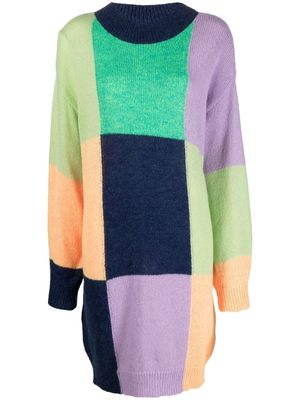 Stine Goya Perla colour-block jumper dress - Green