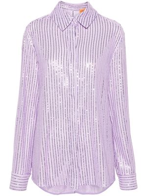 Stine Goya Sgedel sequin-embellished shirt - Purple