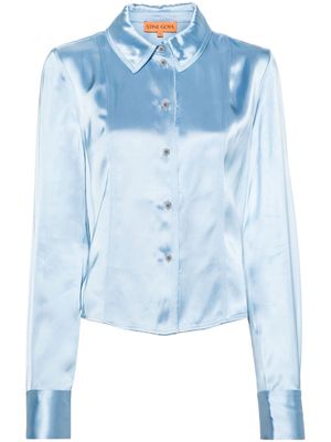 Stine Goya Shane seam-detail shirt - Blue
