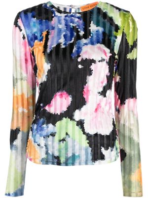 Stine Goya Vanessa floral-pattern blouse - Black