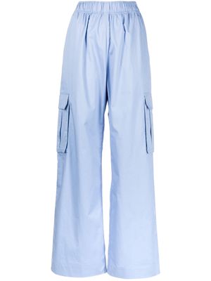 Stine Goya wide-leg cargo trousers - Blue