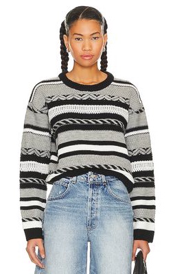 Stitches & Stripes Cleo Pullover in Grey