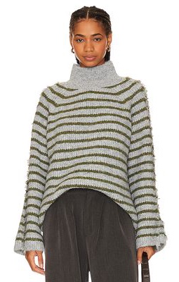 Stitches & Stripes Flynn Turtleneck in Grey