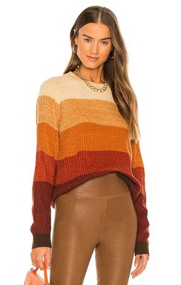 Stitches & Stripes Marli Pullover in Burnt Orange