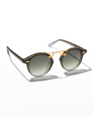 STL Nylon Round Acetate Sunglasses