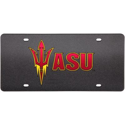 STOCKDALE Arizona State Sun Devils Glitter License Plate - Black
