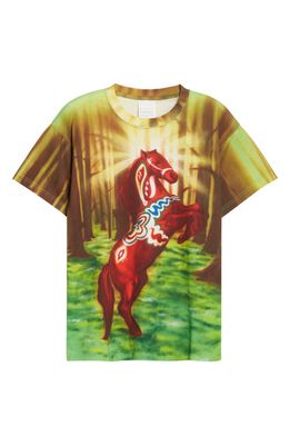 STOCKHOLM SURFBOARD CLUB Horse Airbrush Organic Cotton Graphic Tee