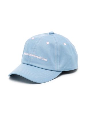 Stockholm Surfboard Club logo-embroidered cotton cap - Blue