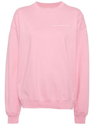 Stockholm Surfboard Club logo-print organic cotton sweatshirt - Pink