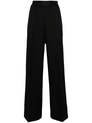 Stockholm Surfboard Club logo-waistband trousers - Black