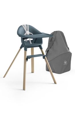 Stokke Clikk Highchair with Travel Bag in Fjord Blue