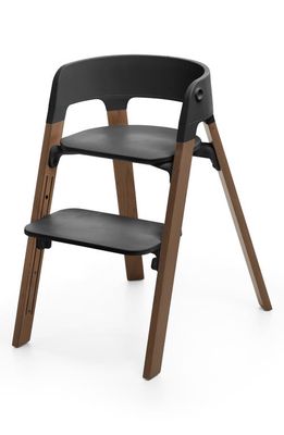 Stokke Steps Chair in Chair Black /Golden Brown