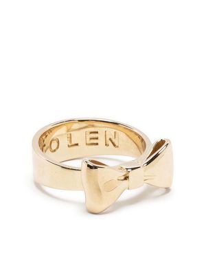 Stolen Girlfriends Club 9kt yellow gold bow ring