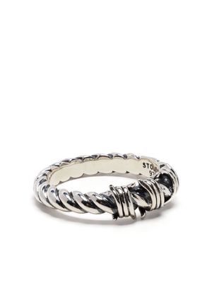 Stolen Girlfriends Club Baby Barb Rope silver ring