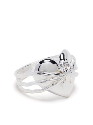 Stolen Girlfriends Club Barbed Heart silver ring