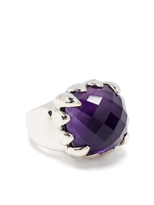 Stolen Girlfriends Club Claw amethyst-gemstone ring - Purple