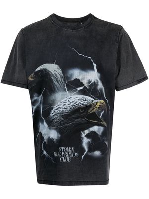 Stolen Girlfriends Club Eagle Dreams cotton T-shirt - Grey
