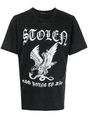 Stolen Girlfriends Club Eagle Strike graphic-print T-shirt - Black