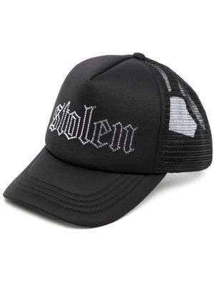 Stolen Girlfriends Club gothic-logo trucker hat - Black