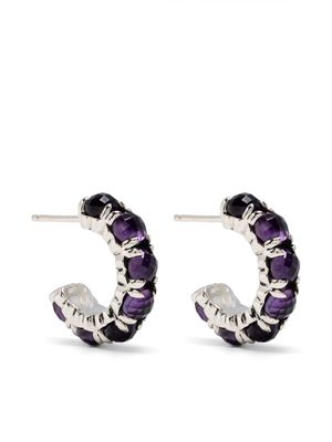 Stolen Girlfriends Club Halo cluster-design earrings - Purple