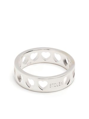 Stolen Girlfriends Club Heartless Band sterling-silver ring
