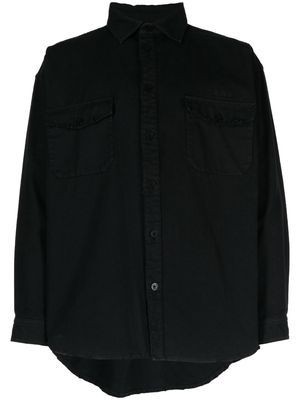 Stolen Girlfriends Club logo-embroidered cotton shirt - Black