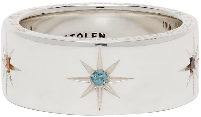 Stolen Girlfriends Club Silver Band Of Lucky Stars Ring