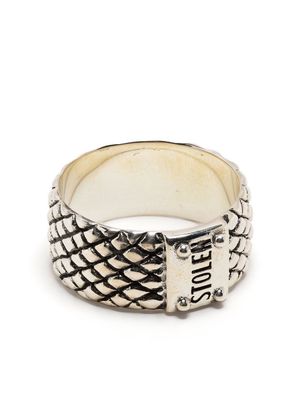 Stolen Girlfriends Club Snake sterling silver band ring