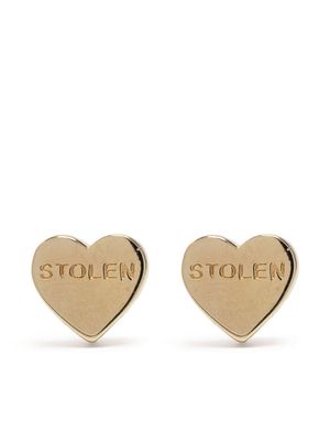 Stolen Girlfriends Club Stolen Heart earrings - Gold