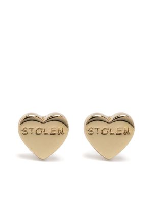 Stolen Girlfriends Club Stolen Heart stud earrings - Gold