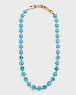 Stone and Enamel Necklace