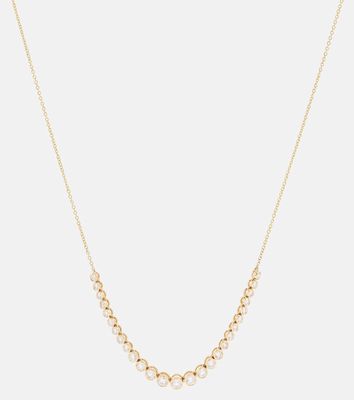 Stone and Strand 10kt gold necklace with diamonds