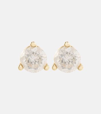 Stone and Strand 14kt gold earrings with diamonds