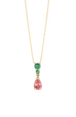 STONE AND STRAND Candyland Necklace in 10K Yellow Gold/Tourmaline