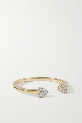 STONE AND STRAND - Heart To Heart 10-karat Gold Diamond Ring - 6