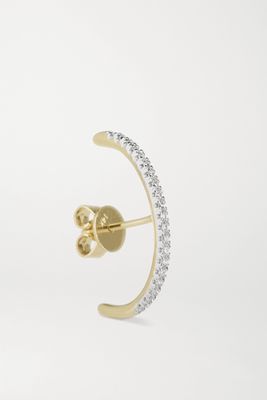 STONE AND STRAND - Suspender 10-karat Gold Diamond Earring - one size